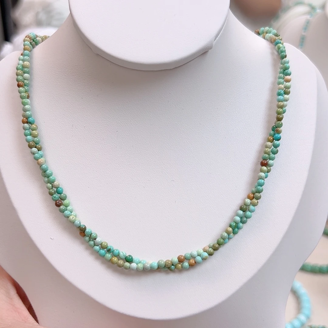 绿松石未镶嵌彩虹扭扭链