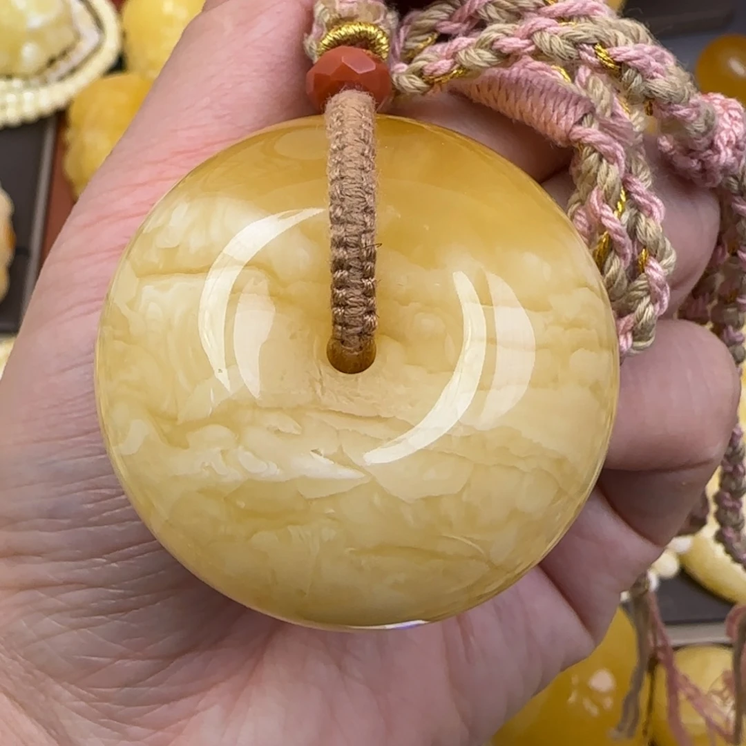 蜜蜡颈饰未镶嵌天然蜜蜡