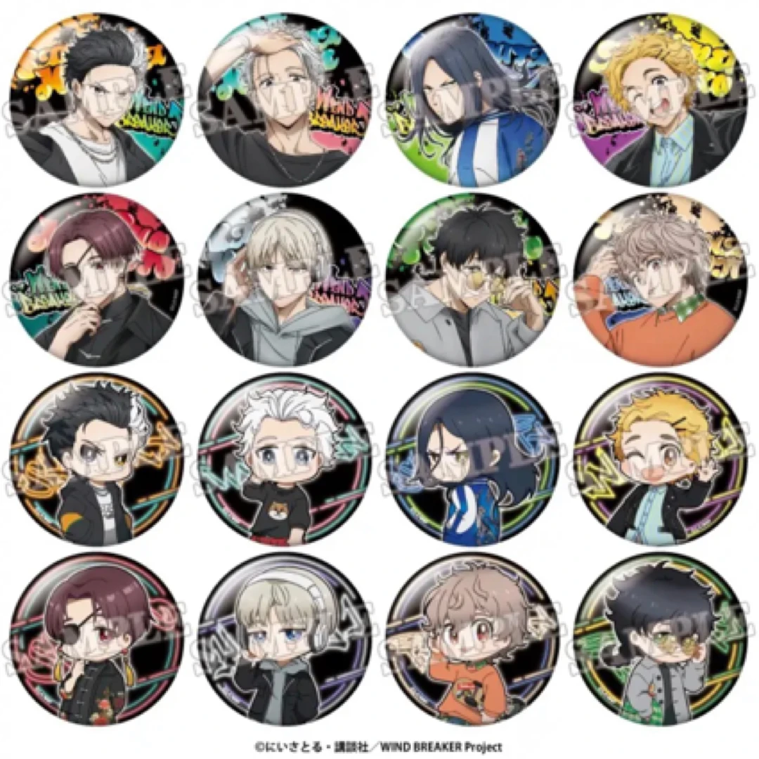 新-【防风铃-防风少年】涩谷第二弹吧唧/色纸/贴纸/冰箱贴