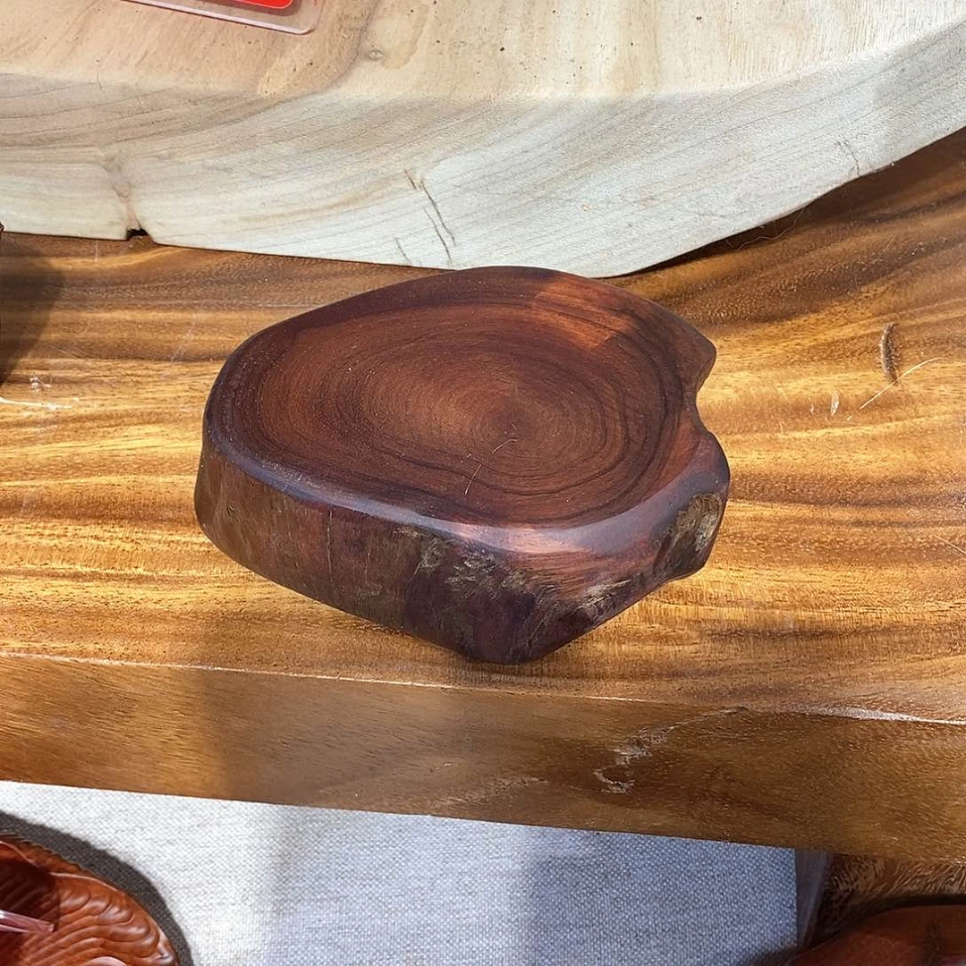 缅甸花梨壶承底座