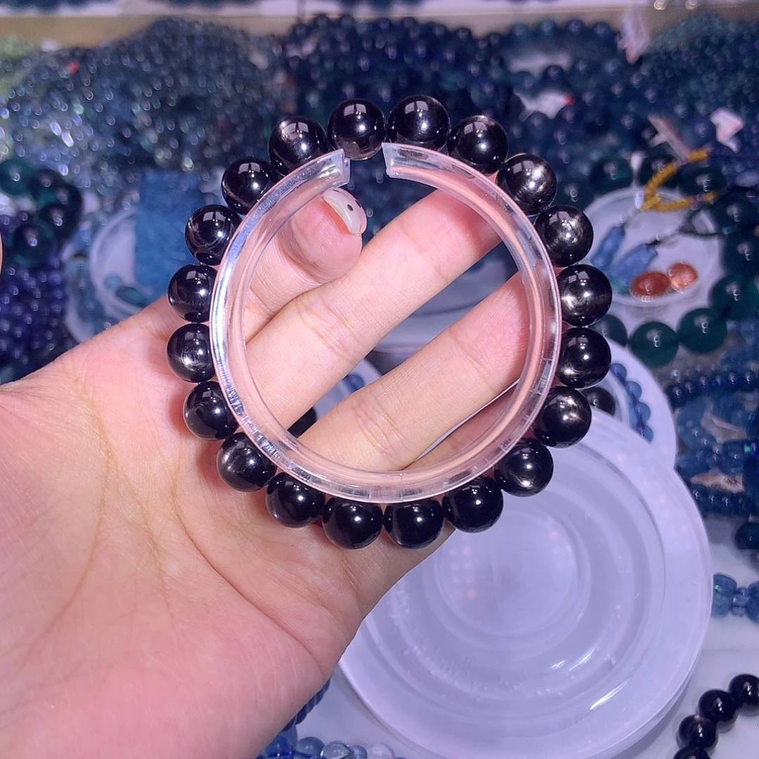 天然辰砂Y****C毕业金运9.5mm手串