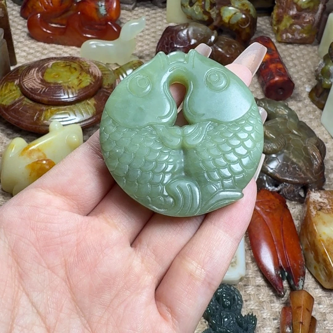 白玉菩提吊坠挂件