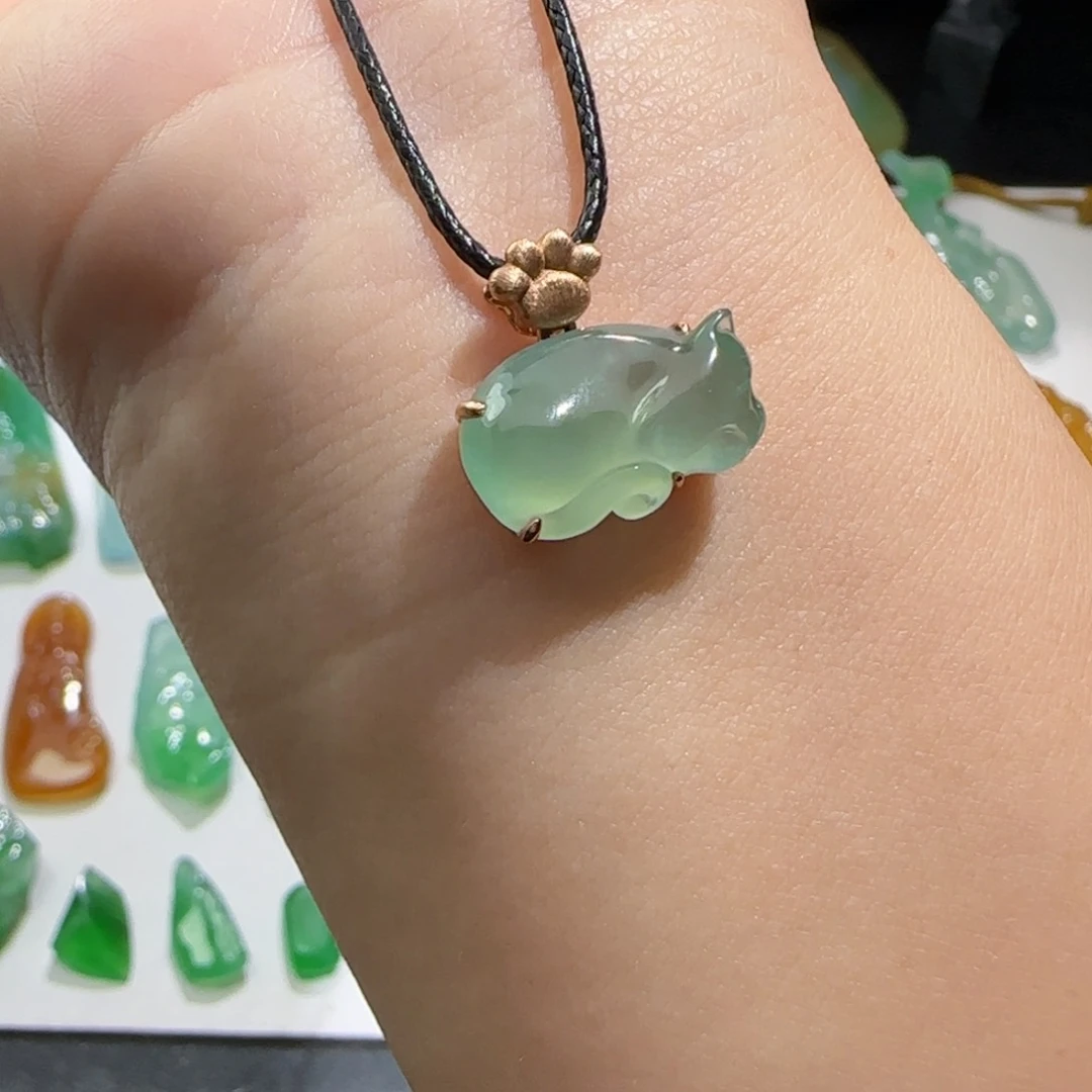 定制翡翠未镶嵌材料