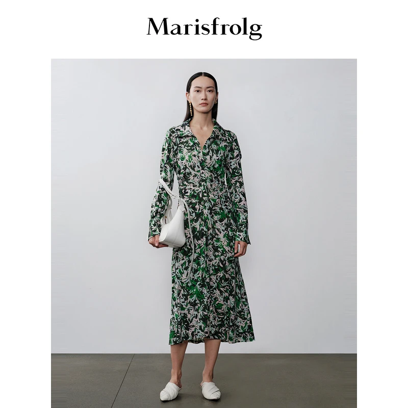 【婷婷专属】Marisfrolg玛丝菲尔收腰时尚连衣裙A1CX40656