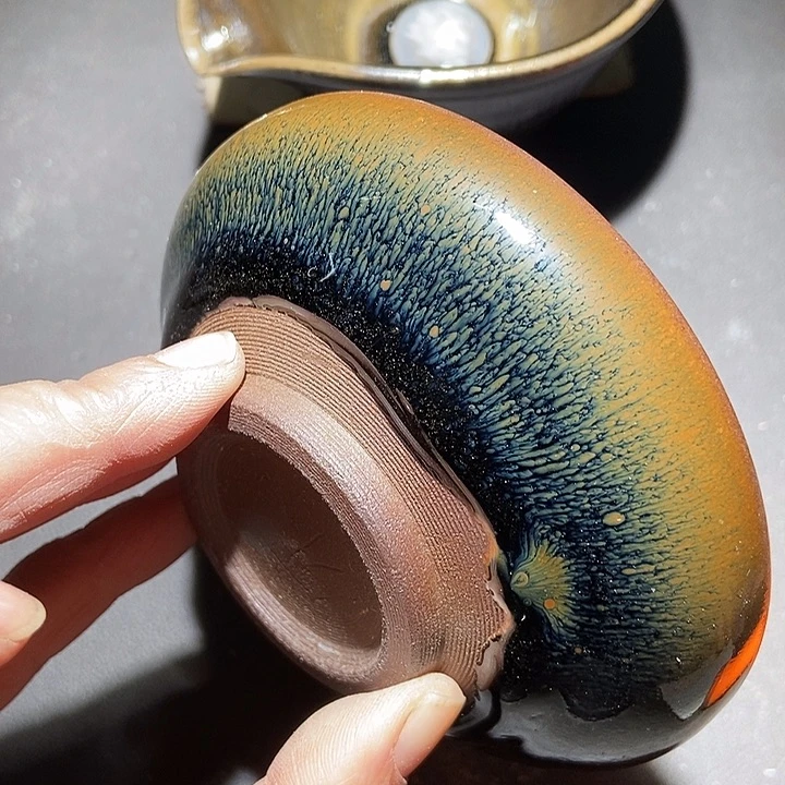 天***心茶盏254 建窑建盏微瑕