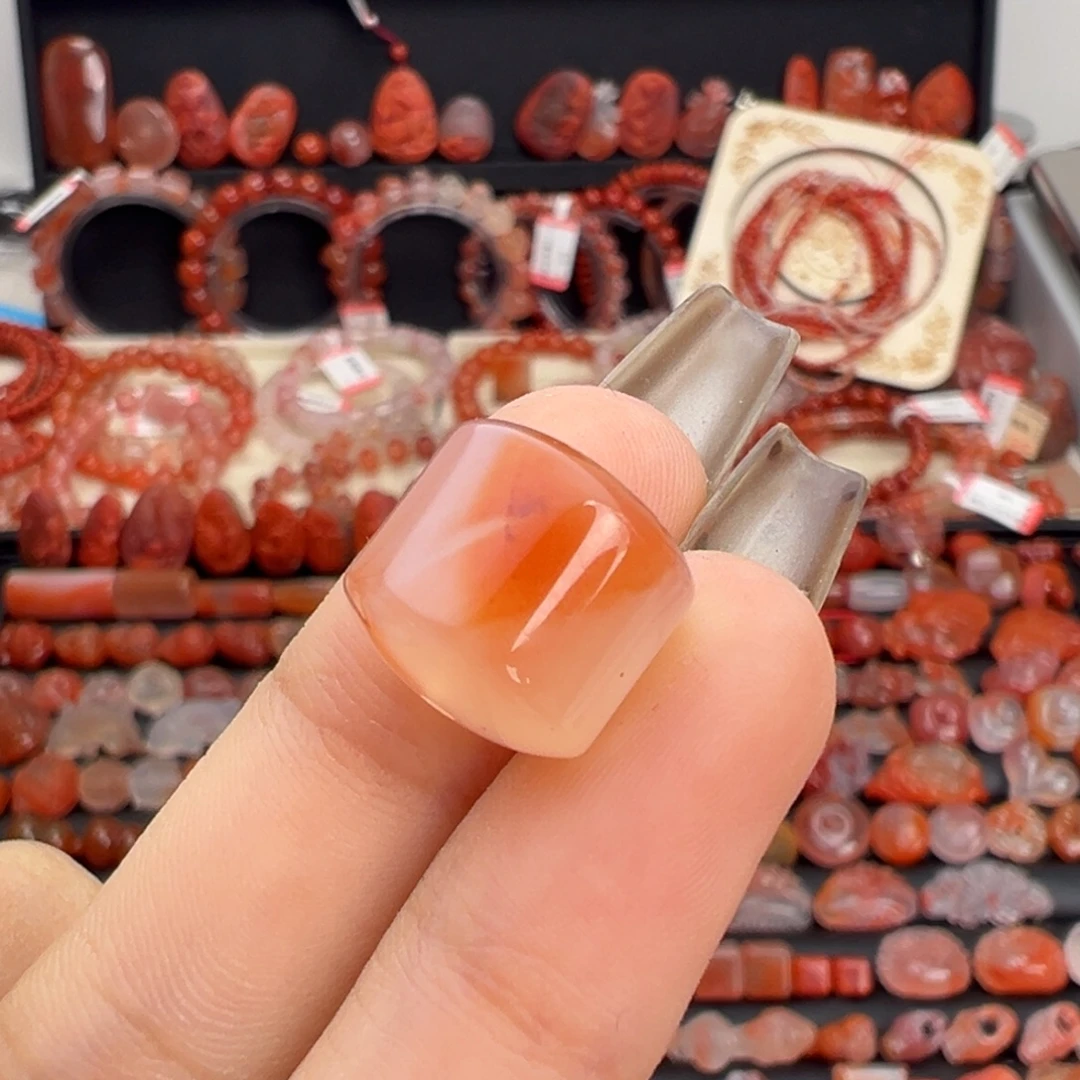 南红玛瑙未镶嵌颈饰竹节