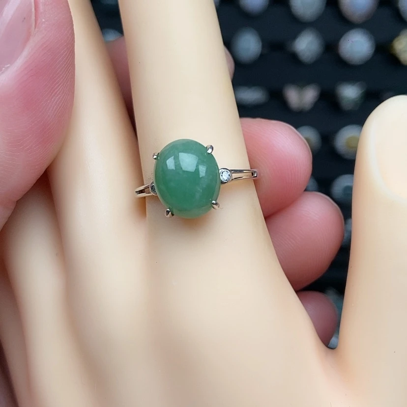 【闪购商品】银S925镶嵌戒指翡翠