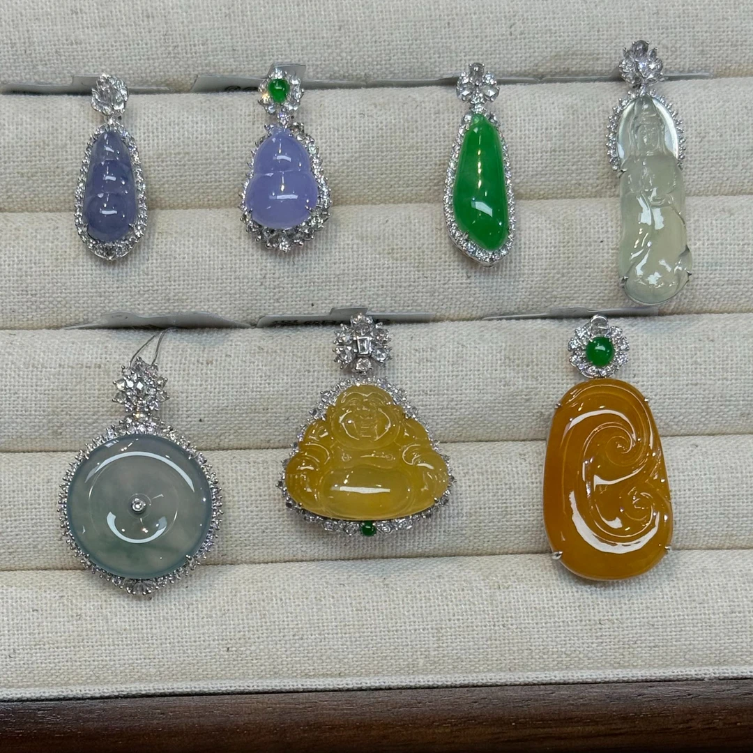 翡翠吊坠-18K金-多样性发一件-XR-AC5|CXQ21