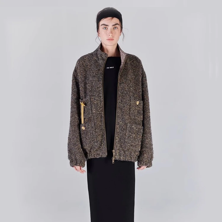 ICE DUST 小香风外套25年春款24LWJA03——3880