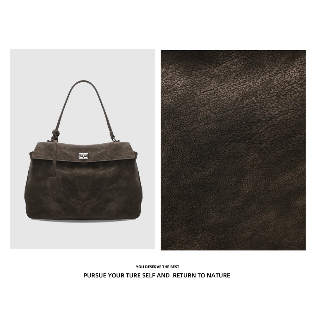 2025新款复古时尚百搭设计款单肩腋下斜跨包包9279  35*9*25