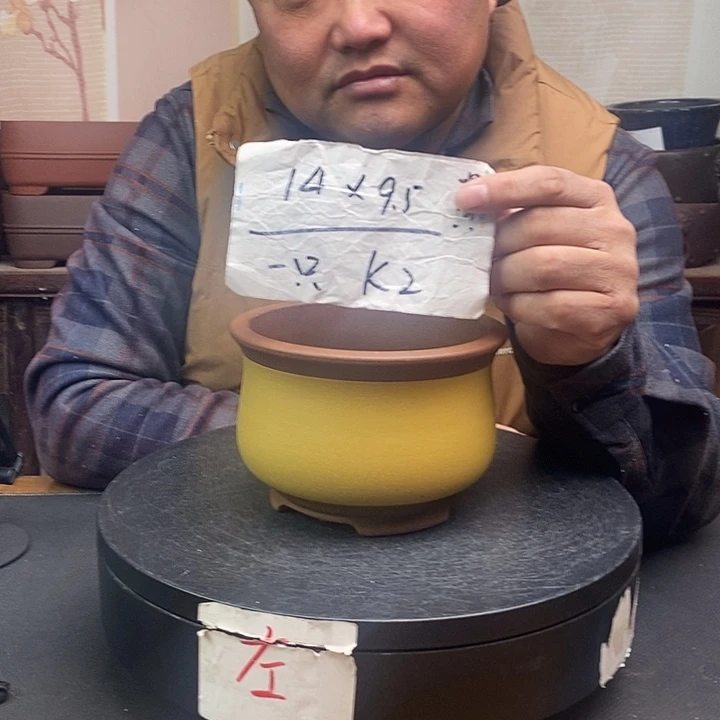 紫砂花盆货号一只K2