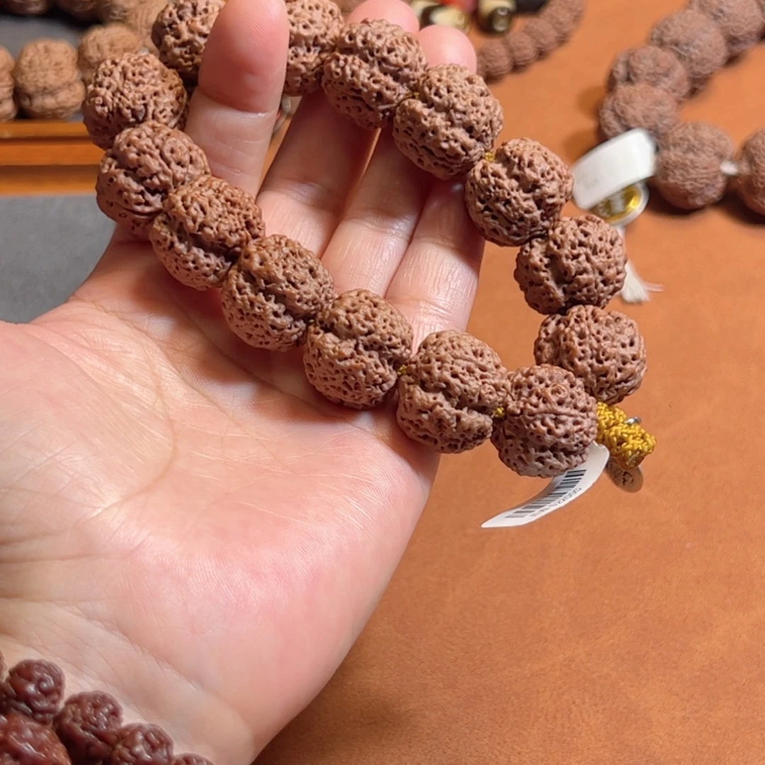 手串金刚菩提20金标级四叶草梁盘来幸运