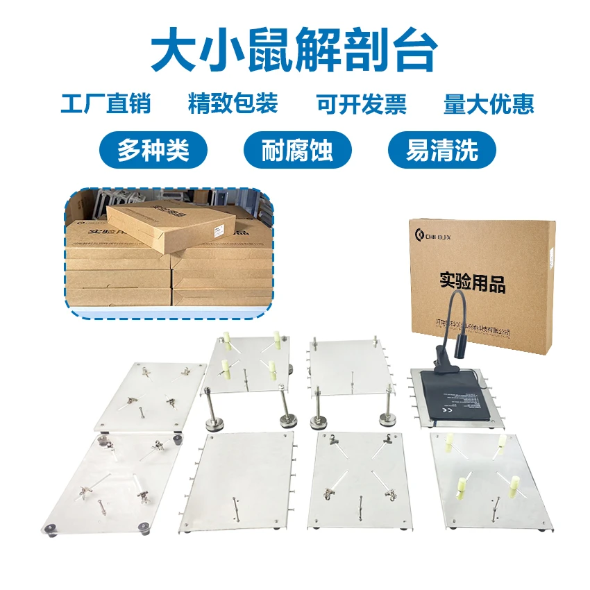 大小鼠解剖板 边钉款 夹子款 立柱款 高脚款 不锈钢大小鼠解剖板