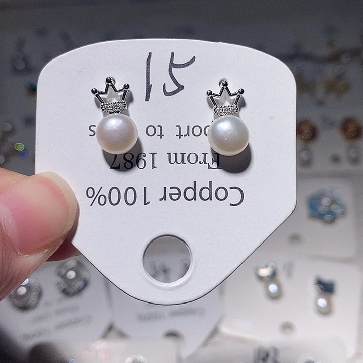 未镶嵌淡水珍珠耳饰