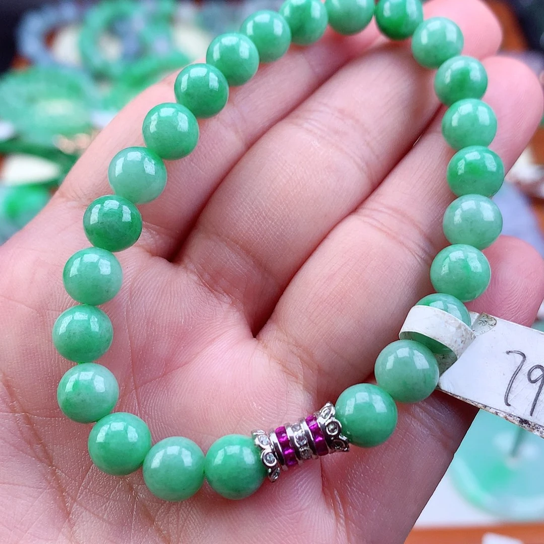 未镶嵌手链翡翠手串