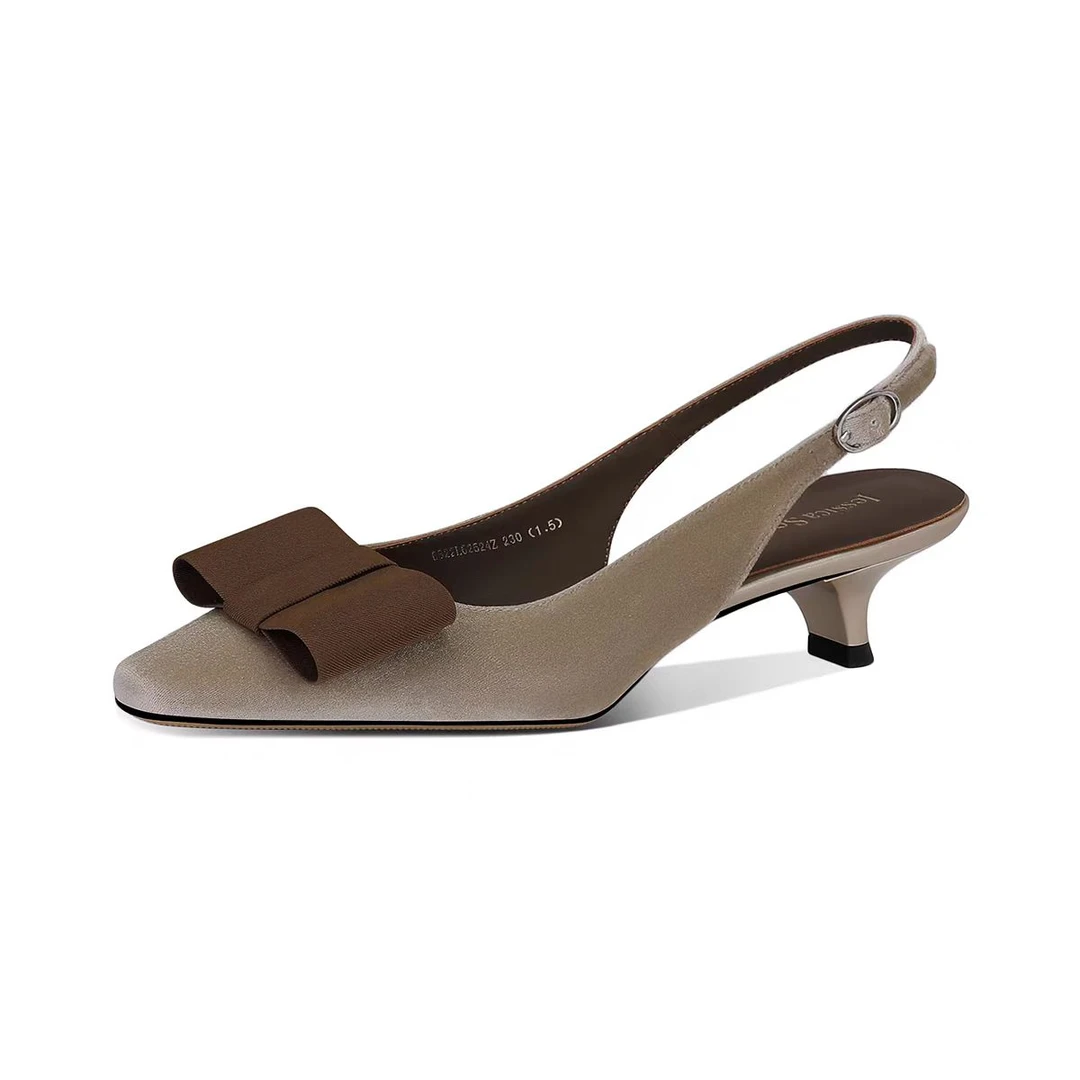 2268韩系优雅低跟凉鞋后绊带一脚蹬软底方头凉鞋