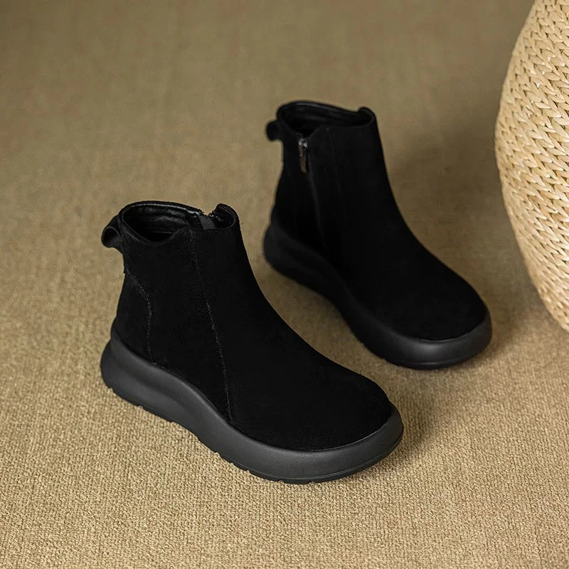 断码专拍   秋冬春秋高帮保暖韩版短筒鞋