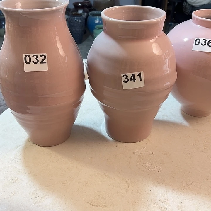 牛***坊花瓶白泥口341，032，摆件