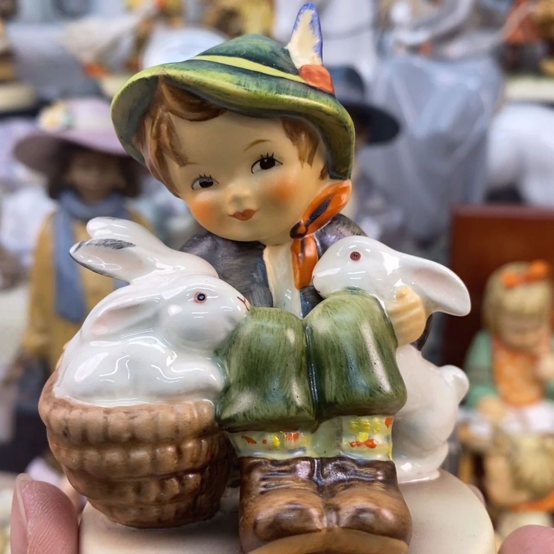 瓷片欧美中古美物摆件