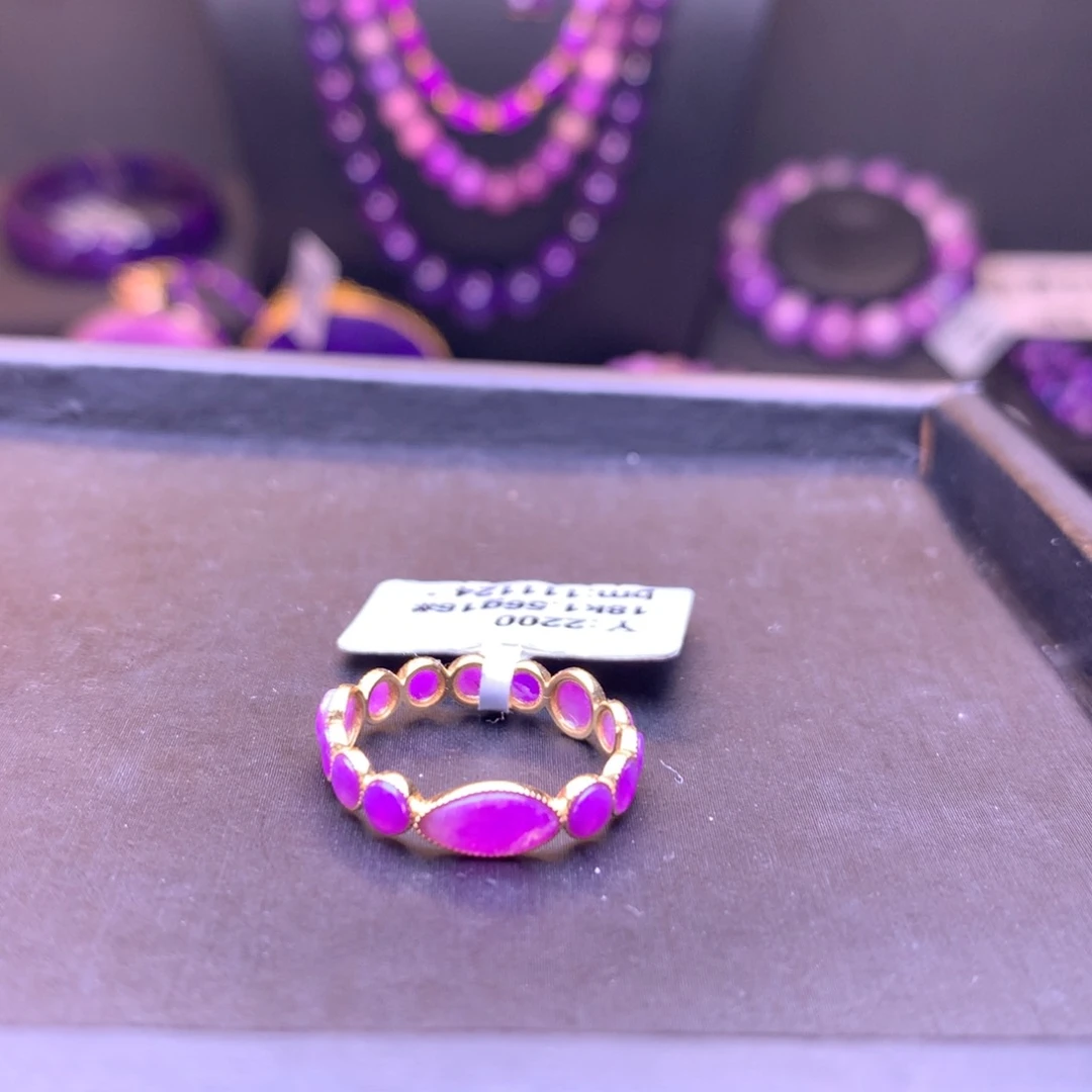 苏纪石（舒俱来）戒圈1618K金镶嵌