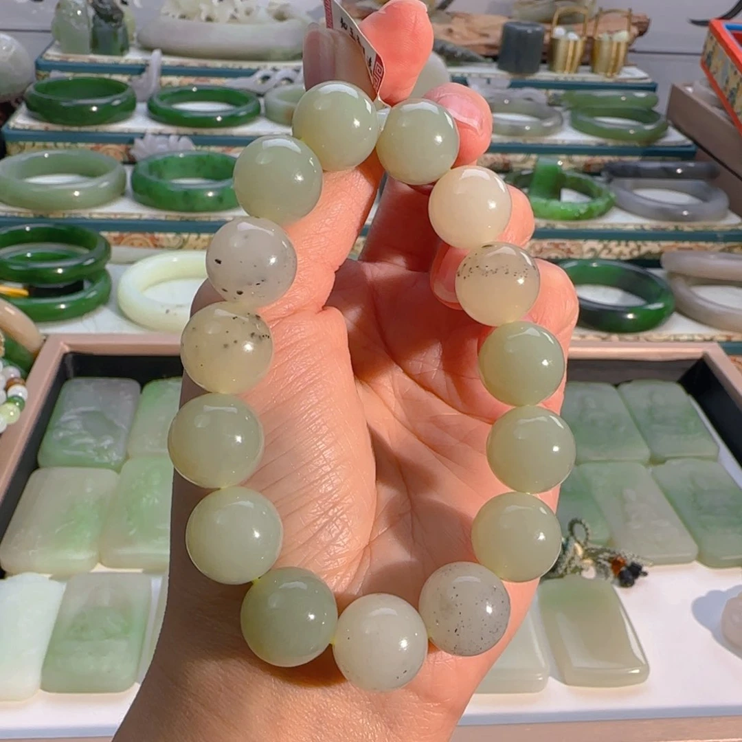 未镶嵌手串和田玉多宝手串