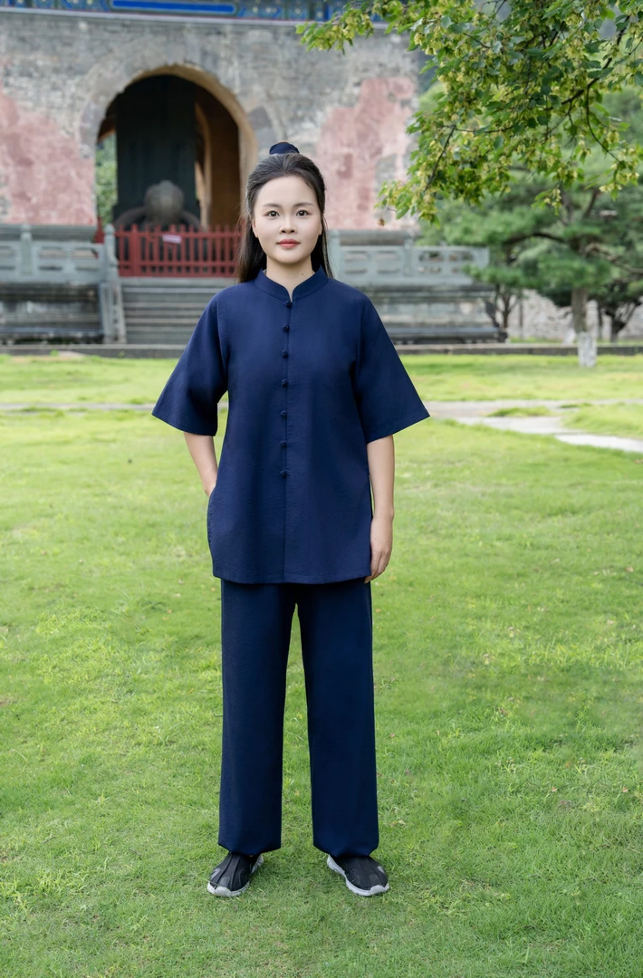武当山太极服道衣夏季薄款男女同款禅衣练功衣轻盈国风服饰