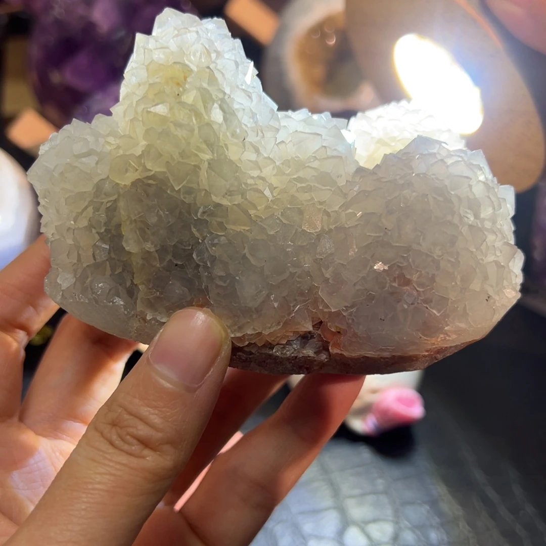 未镶嵌紫晶珠宝半成品35白水晶