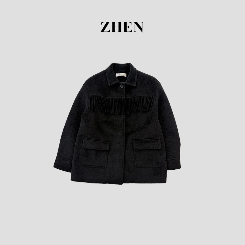 【ZHEN】25K01945 2025新款时尚气质显瘦小众设计师款时尚外套女