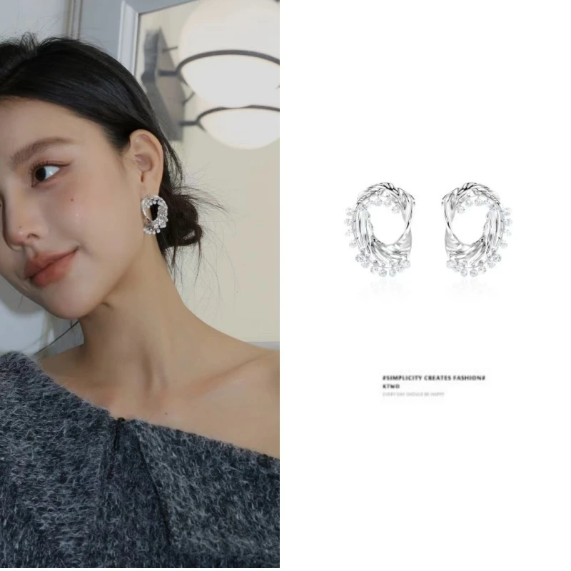 铜合金树脂耳饰 日韩设计感冷淡风耳环