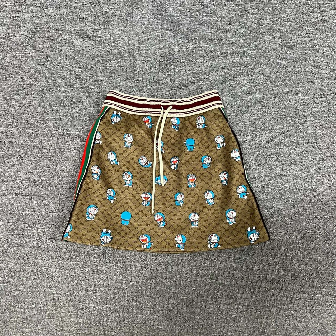 99新 GUCCI/古驰 Gucci 满印半身裙 哆啦A梦联名