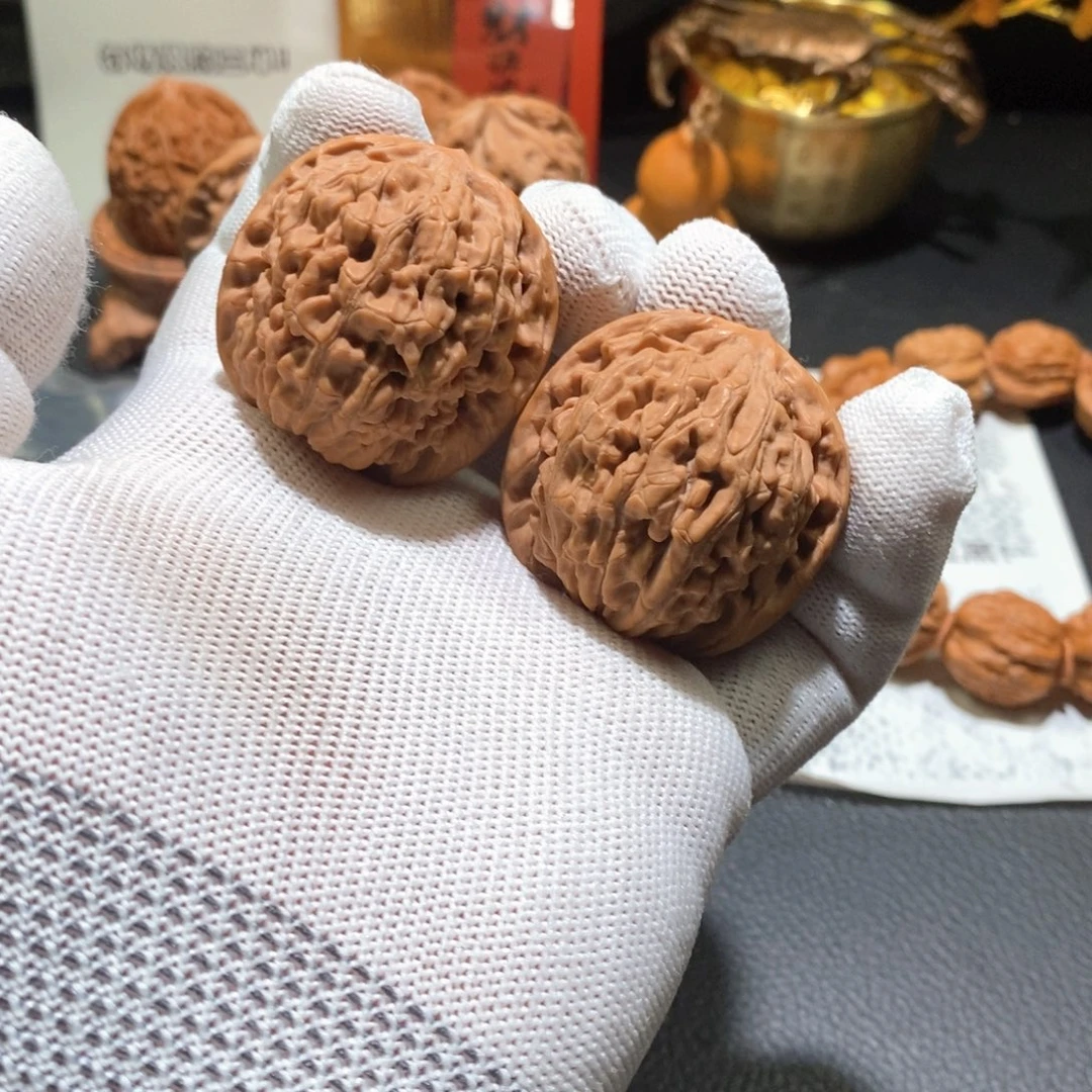 把件文玩核桃0355莲花38（修）