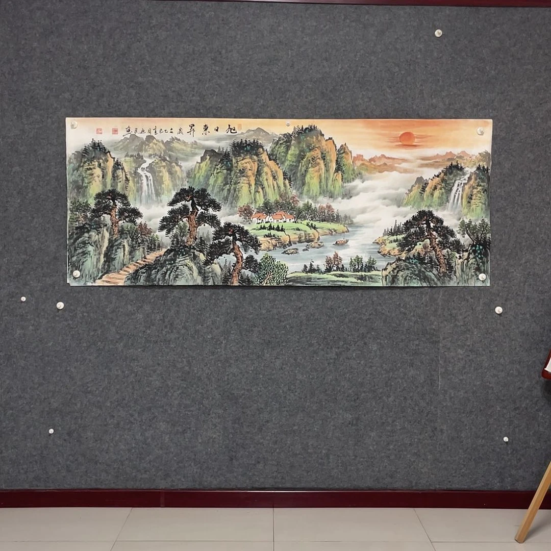 国画小六尺178.69画芯 捡漏