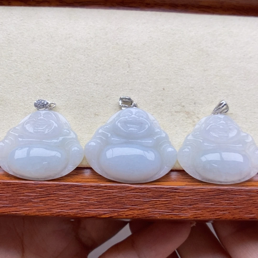 翡翠银S925镶嵌颈饰吊坠多样性发货发其一