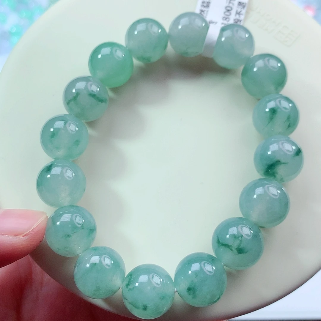 翡翠未镶嵌手链卡12.7