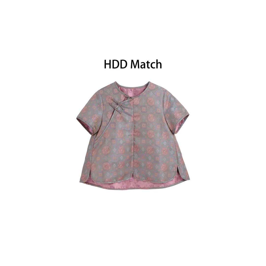 HDD "闺 秀" 夏季女款定制国风新中式轻奢上衣 Y8103