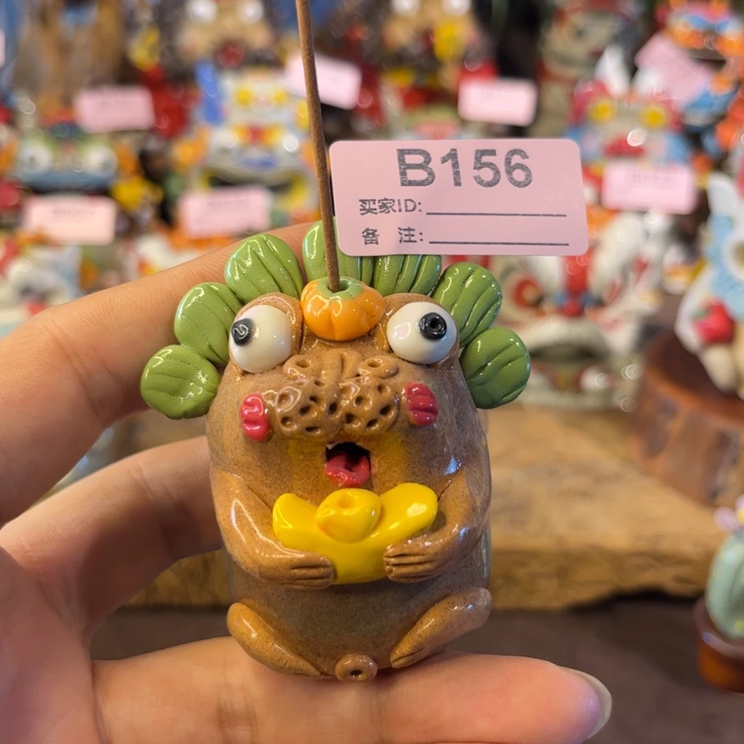 泥塑纯手工茶宠摆件