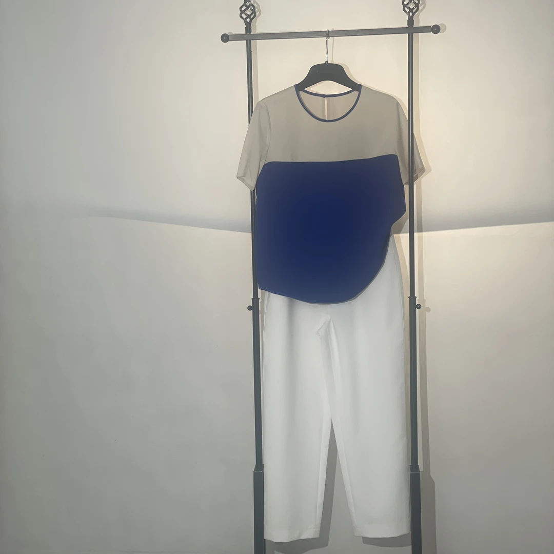 no退换哥家专柜正品 蓝色时尚休闲夏季简约T恤