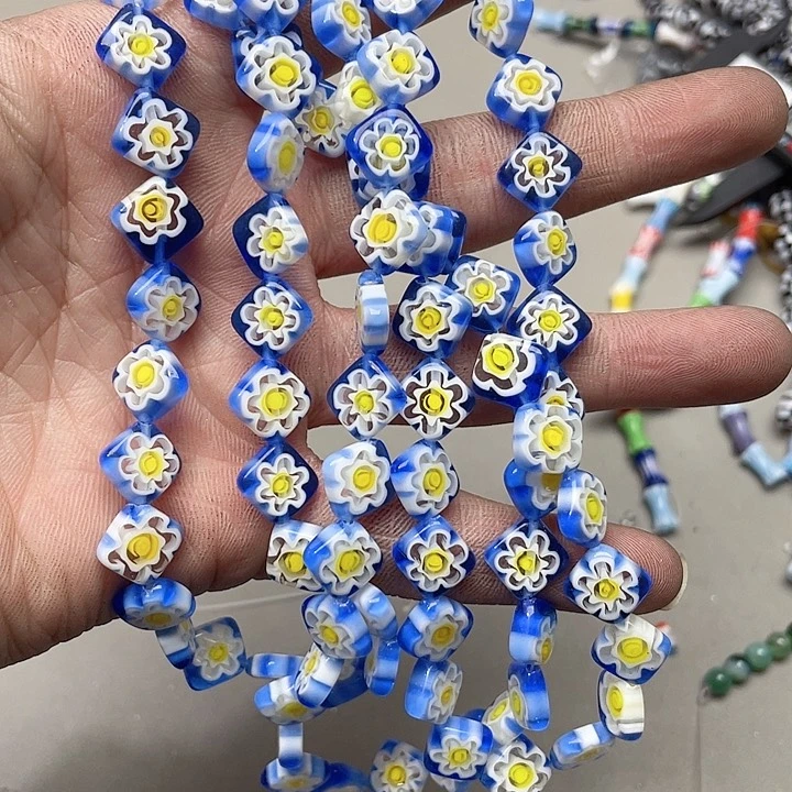 玛瑙/玉髓珠宝半成品合金一条11mm琉璃