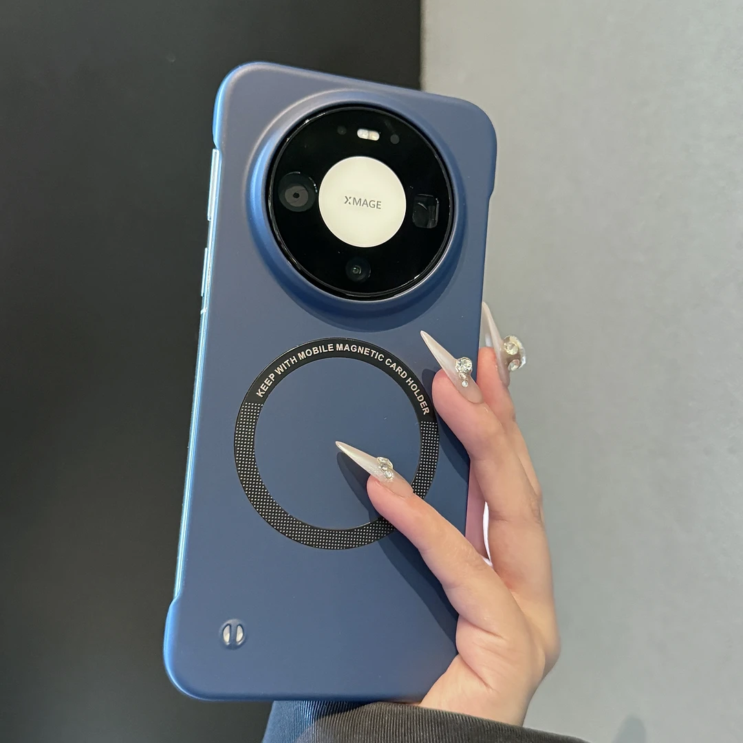 适用于华为mate80promax手机壳磁吸无边框mate80肤感磨砂情侣男女