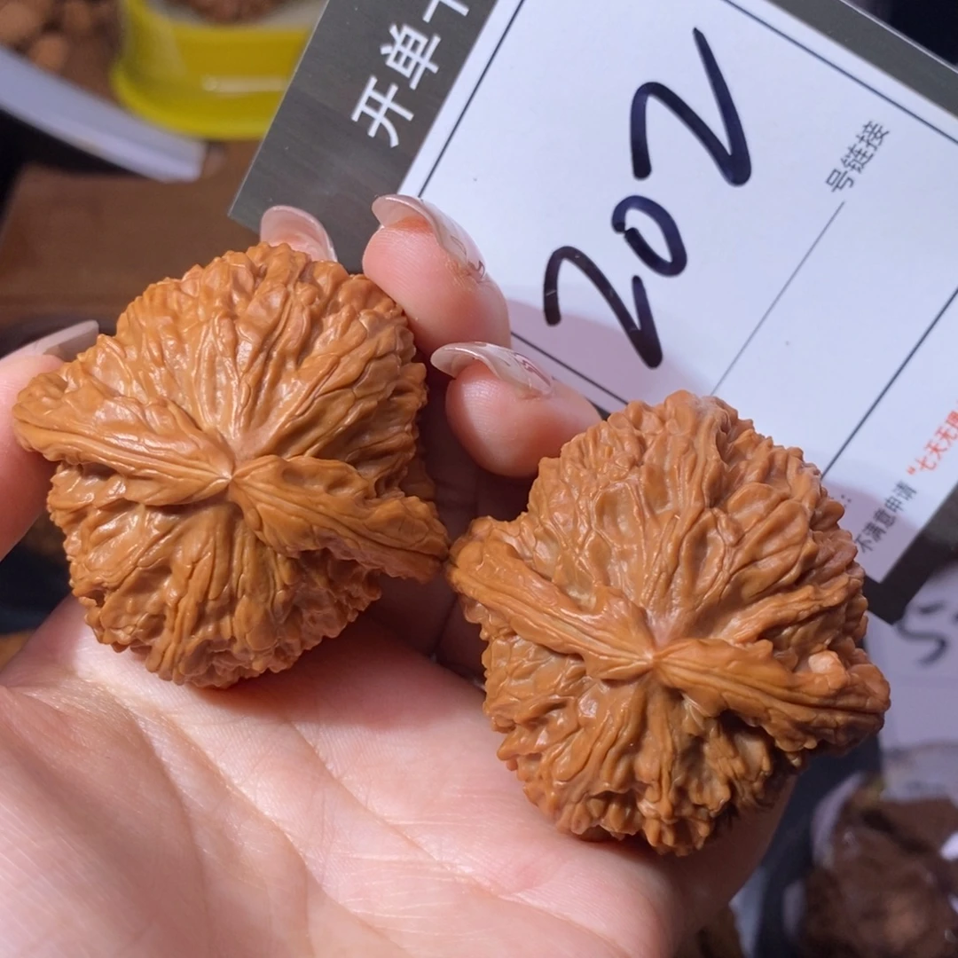 把件文玩核桃4.5白狮子202