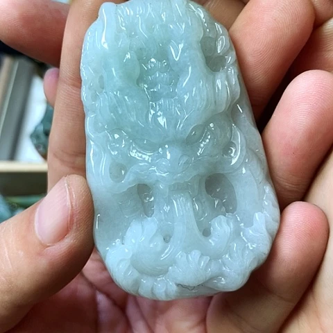 颈饰未镶嵌翡翠福豆豆珠宝翡翠颈饰