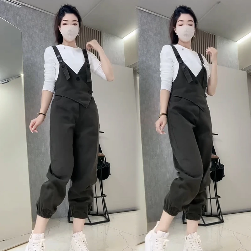 2025秋季新款时尚显瘦气质网红高档套装女高级百搭宽松大码两件套