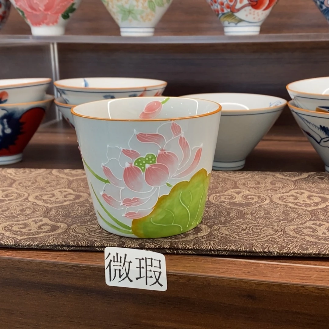 釉下彩老陶泥手工绘制