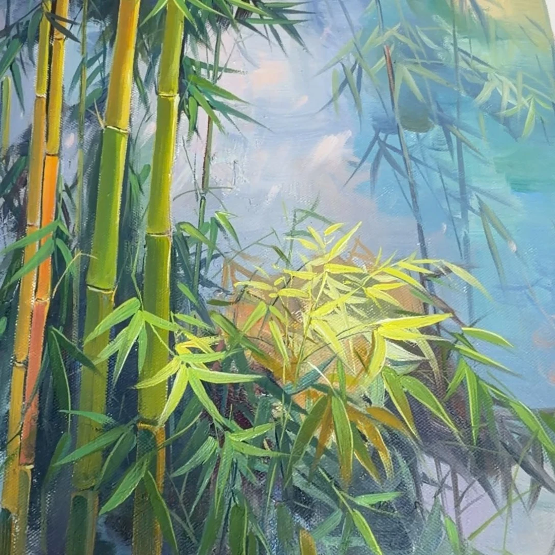 油画在哪呢现在忙什么