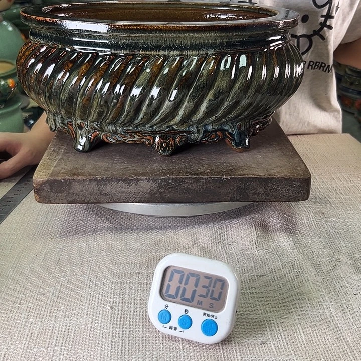 夏***日泳坤堂石湾花盆陶瓷