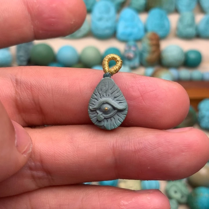 绿松石未镶嵌吊坠(不含链)