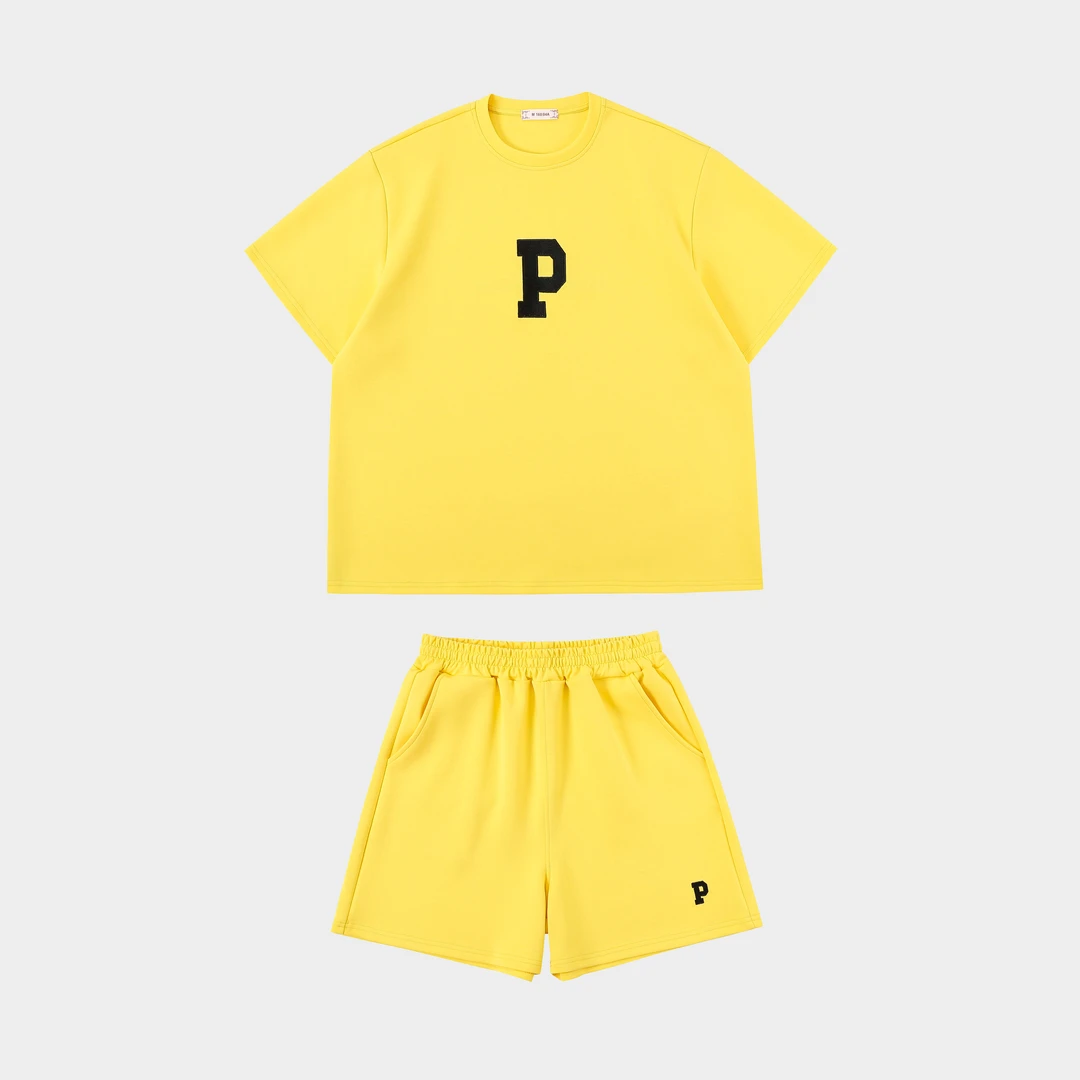 潮牌休闲时尚套装女2025夏季新款宽松洋气百搭运动短袖短裤两件套