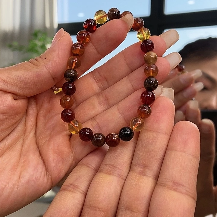 琥珀颈饰未镶嵌蜜蜡手串