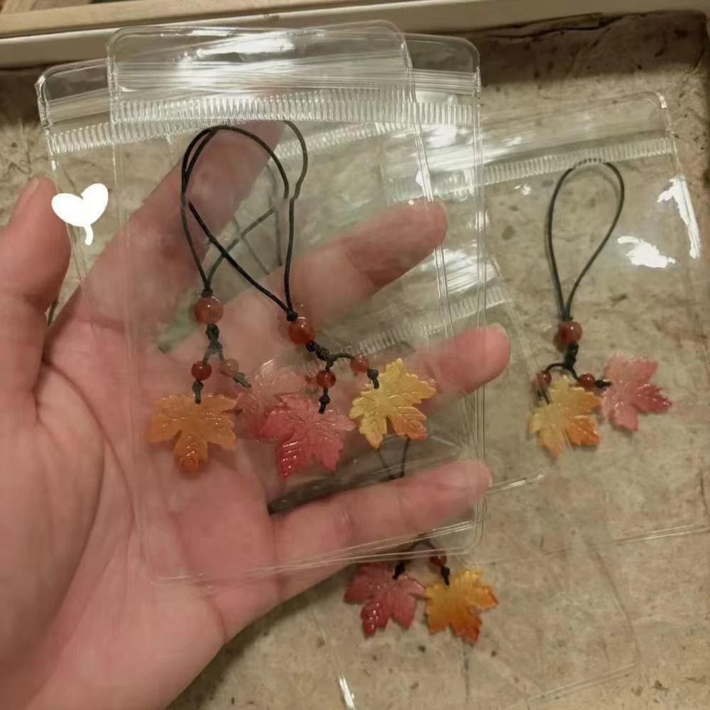 丹枫手机挂件枫叶挂绳包包相机挂件钥匙扣百搭简约吊坠精致