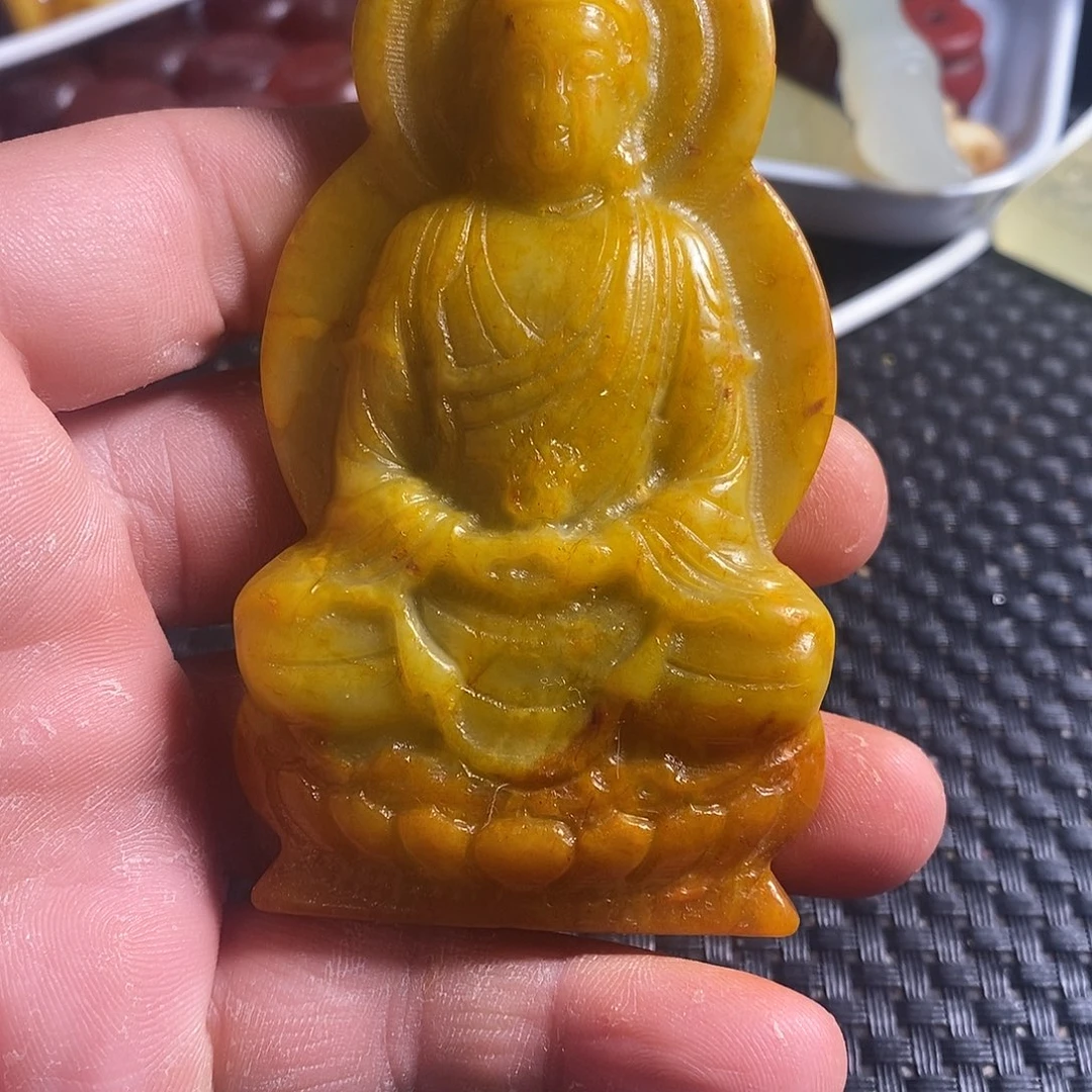 蛇纹石玉合金颈饰